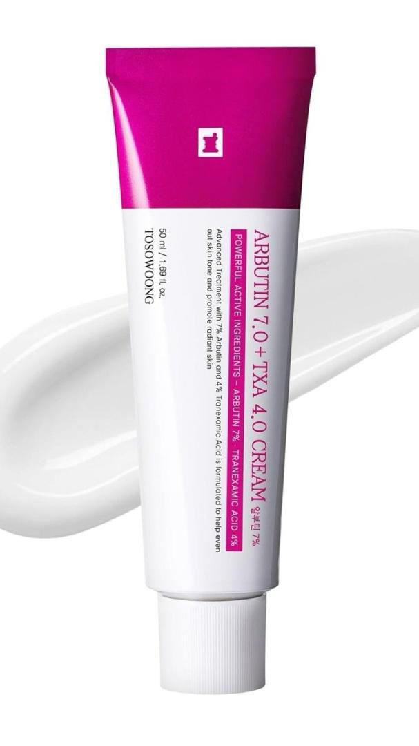 une crème Arbutin 7% + TXA 4%
